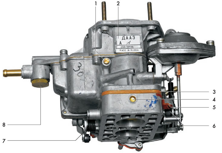 Устройство карбюратора «Озон» в базовом исполнении (Карбюраторы ...