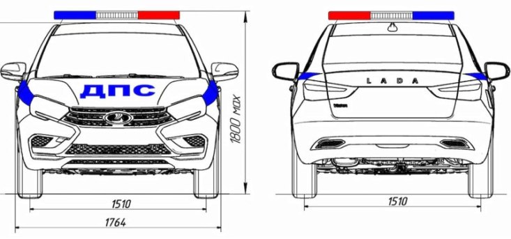 Появились первые изображения Lada Vesta NG для спецслужб