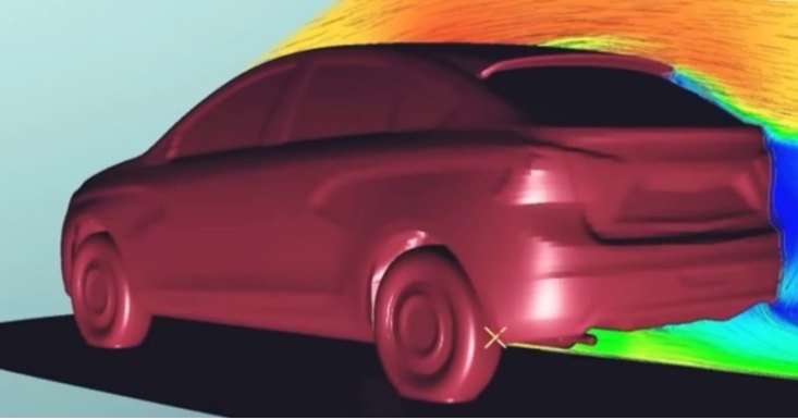 Компьютерное модулирование хэтчбека Lada Vesta