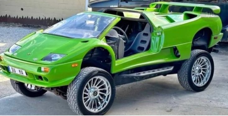 Lamborghini на ходулях: уникальный гибрид суперкара и внедорожника продают по цене Lada Vesta