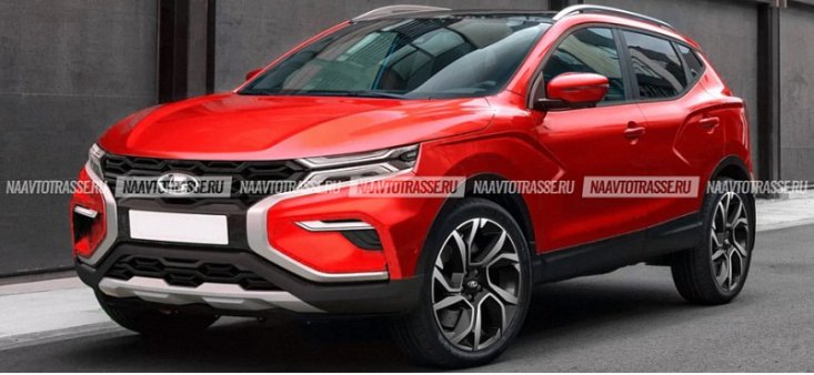 В Интернете опубликованы изображения абсолютно нового кроссовера LADA Cross 2022 года