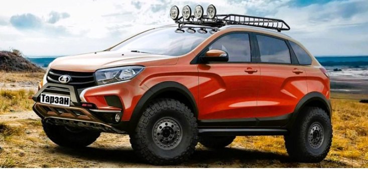 Новый внедорожник LADA XRAY TARZAN 2023-2024 года показали на неофициальных рендерах