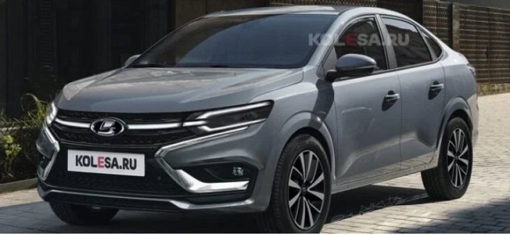 В Интернете показали первые фотоизображения новой автомашины LADA Granta 2024 года
