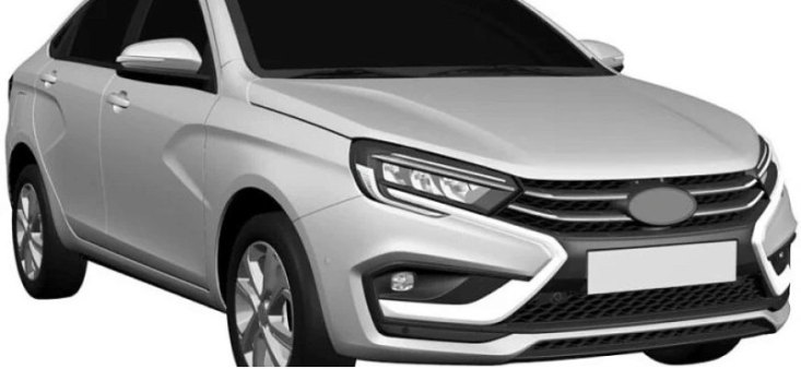 Автоконцерн АВТОВАЗ получил патент на экстерьер модернизированного седана LADA Vesta