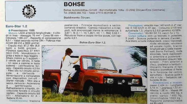 Брошюра Lada Bohse Euro-Star