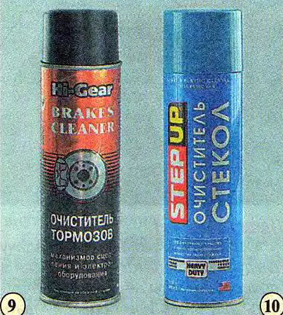 10. Čistiaci prostriedok na sklo.