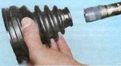 При установке нового ШРУСа пыльник замените новым. Обычно пыльник входит в комплект.