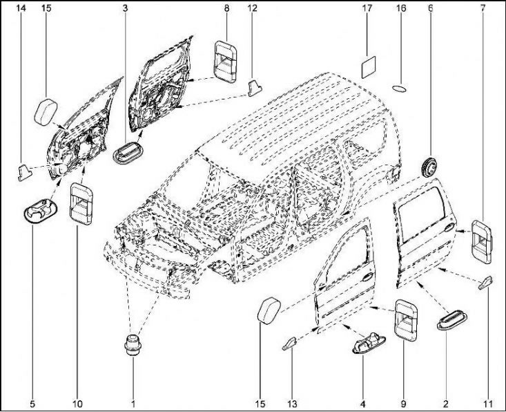 Заглушки в кузове