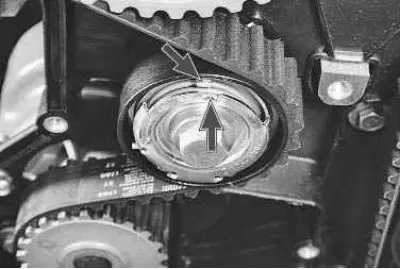 15. …until the cutout on the outer disk is aligned with the rectangular protrusion on the inner…