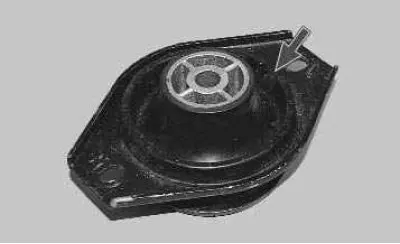 Note: Install the support cushion with the conical part facing up and the cutout facing the front…