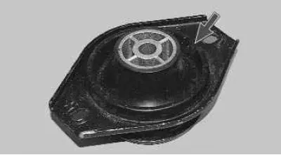 14. Install the front engine mount cushion in the reverse order of removal, with the conical part…