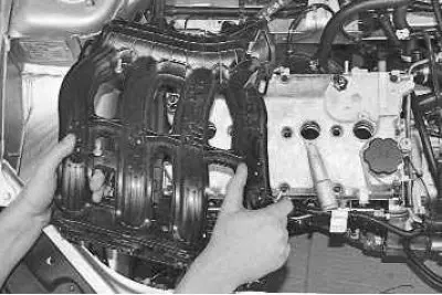 15. …and remove the intake manifold.