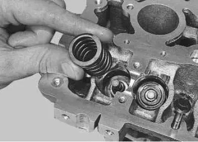 16. Remove the spring.