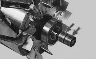 26. Inspect the contact rings. If they have burrs, scratches, marks from brushes and other defects,…