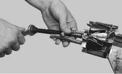 30. To do this, use a puller to press the bearing off the rotor shaft and press on a new one using…