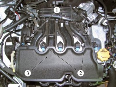 Рисунок 8-20 - Крепление модуля впуска (для…