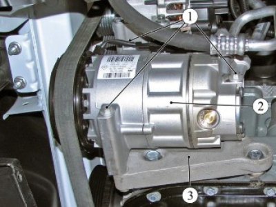 Рисунок 8-22 - Снятие компрессора системы…