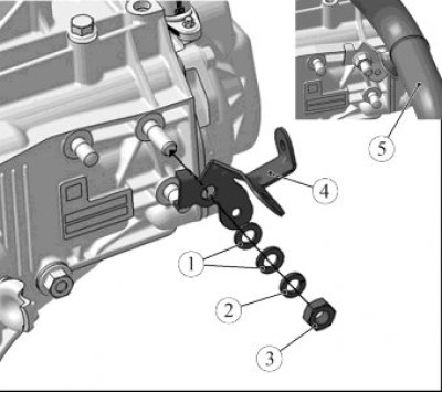 Рисунок 3-39 - Отсоединение кронштейна крепления…