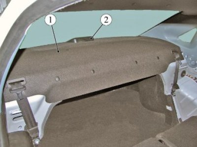 Рисунок 12-2 - Полка багажника с сигналом…