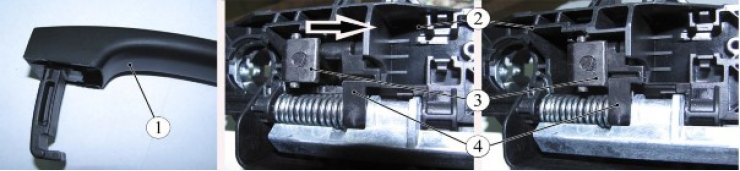 Рисунок 3-10 - Установка ручки наружной привода…